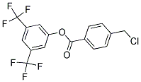 3,5-BIS(TRIFLUOROMETHYL)PHENYL 4-(CHLOROMETHYL)BENZOATE Struktur