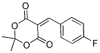 5-((4-FLUOROPHENYL)METHYLENE)-2,2-DIMETHYL-1,3-DIOXANE-4,6-DIONE Struktur