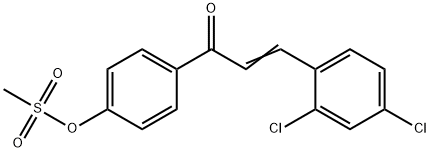 4-[3-(2,4-DICHLOROPHENYL)ACRYLOYL]PHENYL METHANESULFONATE Struktur