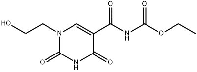 ETHYL N-([1-(2-HYDROXYETHYL)-2,4-DIOXO-1,2,3,4-TETRAHYDRO-5-PYRIMIDINYL]CARBONYL)CARBAMATE Struktur