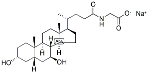 GLYCOURSODEOXYCHOLIC ACID, SODIUM SALT Struktur