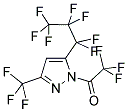 5(3)-(HEPTAFLUOROPROPYL)-1-(TRIFLUOROACETYL)-3(5)-(TRIFLUOROMETHYL)PYRAZOLE Struktur