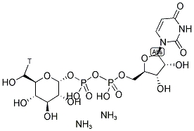 URIDINE 5'-DIPHOSPHO-GLUCOSE-[GLUCOSE-6-3H] AMMONIUM SALT Struktur