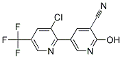 3-CYANO-5-(3-CHLORO-5-TRIFLUOROMETHYL-2-PYRIDYL)-2-HYDROXYPYRIDINE Struktur