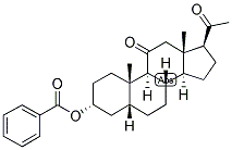 5-BETA-PREGNAN-3-ALPHA-OL-11,20-DIONE BENZOATE Struktur