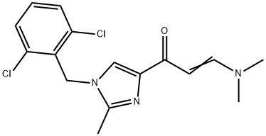 1-[1-(2,6-DICHLOROBENZYL)-2-METHYL-1H-IMIDAZOL-4-YL]-3-(DIMETHYLAMINO)-2-PROPEN-1-ONE Struktur