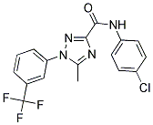 N-(4-CHLOROPHENYL)-5-METHYL-1-[3-(TRIFLUOROMETHYL)PHENYL]-1H-1,2,4-TRIAZOLE-3-CARBOXAMIDE Struktur