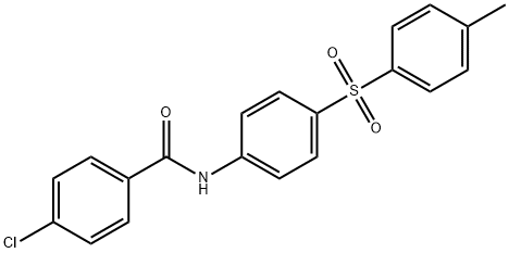 4-CHLORO-N-(4-[(4-METHYLPHENYL)SULFONYL]PHENYL)BENZENECARBOXAMIDE Struktur