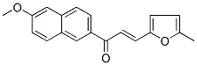 1-(6-METHOXY-2-NAPHTHYL)-3-(5-METHYL-2-FURYL)PROP-2-EN-1-ONE Struktur