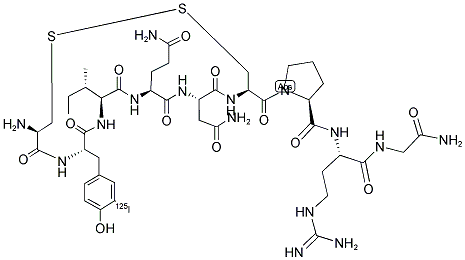 ORNITHINE VASOTOCIN ANALOG, [125I]- Struktur