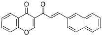 3-[3-(2-NAPHTHYL)ACRYLOYL]-4H-CHROMEN-4-ONE Struktur