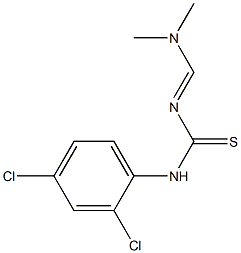 N-(2,4-DICHLOROPHENYL)-N'-[(DIMETHYLAMINO)METHYLENE]THIOUREA Struktur