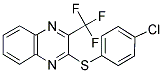 2-[(4-CHLOROPHENYL)SULFANYL]-3-(TRIFLUOROMETHYL)QUINOXALINE Struktur