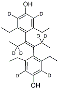 DIETHYLSTILBESTROL (RING-3,3',5,5'-DIETHYL-1,1,1',1'-D8) Struktur