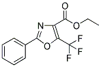 2-PHENYL-5-(TRIFLUOROMETHYL)-OXAZOLE-4-CARBOXYLIC ACID, ETHYL ESTER Struktur