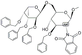 METHYL 3-O-BENZYL-6-O-(2,3,4-TRI-O-BENZYL-A-L-FUCO-PYRANOSYL)-2-DEOXY-2-N-PHTHALIMIDO-B-D-GLUCOPYRANOSIDE Struktur