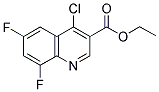 ETHYL 4-CHLORO-6,8-DIFLUORO-3-QUINOLINECARBOXYLATE Struktur