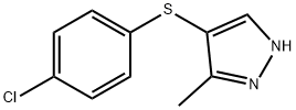 4-CHLOROPHENYL 3-METHYL-1H-PYRAZOL-4-YL SULFIDE Struktur