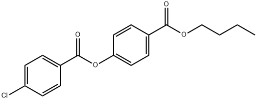 4-(BUTOXYCARBONYL)PHENYL 4-CHLOROBENZENECARBOXYLATE Struktur