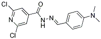 N'4-[4-(DIMETHYLAMINO)BENZYLIDENE]-2,6-DICHLOROPYRIDINE-4-CARBOHYDRAZIDE Struktur