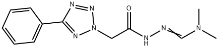 N,N-DIMETHYL-N'-[2-(5-PHENYL-2H-1,2,3,4-TETRAAZOL-2-YL)ACETYL]HYDRAZONOFORMAMIDE Struktur