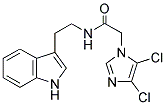 2-(4,5-DICHLOROIMIDAZOLYL)-N-(2-INDOL-3-YLETHYL)ETHANAMIDE Struktur