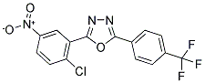 2-(2-CHLORO-5-NITROPHENYL)-5-[4-(TRIFLUOROMETHYL)PHENYL]-1,3,4-OXADIAZOLE Struktur