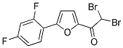 2,2-DIBROMO-1-[5-(2,4-DIFLUOROPHENYL)-2-FURYL]ETHAN-1-ONE Struktur