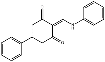 5-PHENYL-2-((PHENYLAMINO)METHYLENE)CYCLOHEXANE-1,3-DIONE Struktur