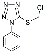 5-[(CHLOROMETHYL)THIO]-1-PHENYL-1H-1,2,3,4-TETRAAZOLE Struktur