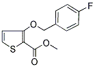 METHYL 3-[(4-FLUOROBENZYL)OXY]-2-THIOPHENECARBOXYLATE Struktur