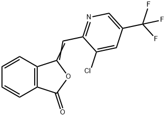 3-([3-CHLORO-5-(TRIFLUOROMETHYL)-2-PYRIDINYL]METHYLENE)-2-BENZOFURAN-1(3H)-ONE Struktur