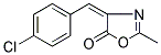 (4E)-4-(4-CHLOROBENZYLIDENE)-2-METHYL-1,3-OXAZOL-5(4H)-ONE Struktur