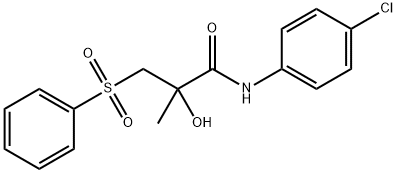 N-(4-CHLOROPHENYL)-2-HYDROXY-2-METHYL-3-(PHENYLSULFONYL)PROPANAMIDE Struktur