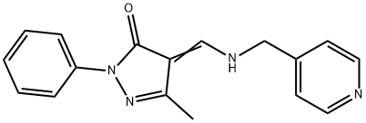 5-METHYL-2-PHENYL-4-([(4-PYRIDINYLMETHYL)AMINO]METHYLENE)-2,4-DIHYDRO-3H-PYRAZOL-3-ONE Struktur