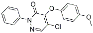 5-CHLORO-4-(4-METHOXYPHENOXY)-2-PHENYL-3(2H)-PYRIDAZINONE Struktur