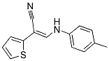 2-(2-THIENYL)-3-(4-TOLUIDINO)ACRYLONITRILE Struktur