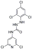 N1-(2,6-DICHLORO-4-PYRIDYL)-2-(2,4,6-TRICHLOROPHENYL)HYDRAZINE-1-CARBOXAMIDE Struktur