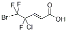 5-BROMO-4-CHLORO-4,5,5-TRIFLUORO-2-PENTENOIC ACID Struktur