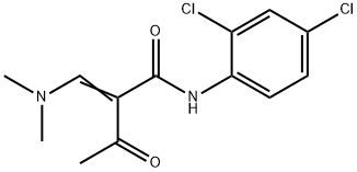 2-ACETYL-N-(2,4-DICHLOROPHENYL)-3-(DIMETHYLAMINO)ACRYLAMIDE Struktur