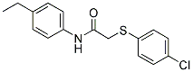 2-[(4-CHLOROPHENYL)SULFANYL]-N-(4-ETHYLPHENYL)ACETAMIDE Struktur