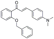 1-[2-(BENZYLOXY)PHENYL]-3-[4-(DIMETHYLAMINO)PHENYL]PROP-2-EN-1-ONE Struktur