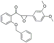 [2-(BENZYLOXY)PHENYL][3-(3,4-DIMETHOXYPHENYL)OXIRAN-2-YL]METHANONE Struktur