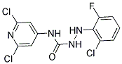 N1-(2,6-DICHLORO-4-PYRIDYL)-2-(2-CHLORO-6-FLUOROPHENYL)HYDRAZINE-1-CARBOXAMIDE Struktur