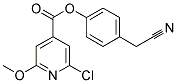 4-(CYANOMETHYL)PHENYL 2-CHLORO-6-METHOXYISONICOTINATE Struktur