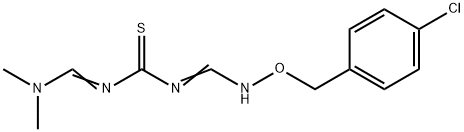 N-(([(4-CHLOROBENZYL)OXY]IMINO)METHYL)-N'-[(DIMETHYLAMINO)METHYLENE]THIOUREA Struktur