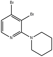 3,4-DIBROMO-2-PIPERIDIN-1-YLPYRIDINE Struktur