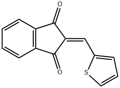 2-(2-THIENYLMETHYLENE)INDANE-1,3-DIONE Struktur