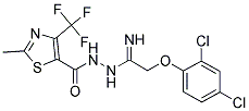 N'-[2-(2,4-DICHLOROPHENOXY)ETHANIMIDOYL]-2-METHYL-4-(TRIFLUOROMETHYL)-1,3-THIAZOLE-5-CARBOHYDRAZIDE Struktur