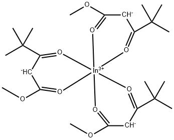 INDIUM METHYL(TRIMETHYL)ACETYL-ACETATE Struktur